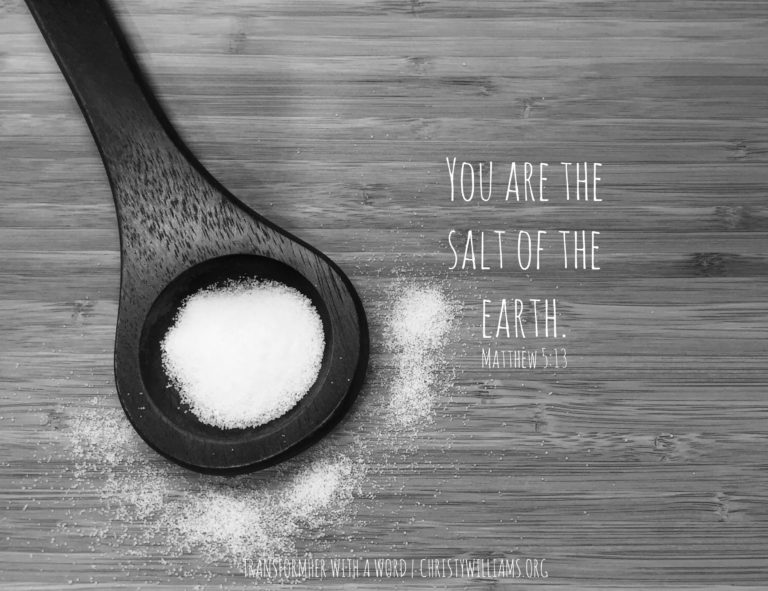 You: The Salt of the Earth
