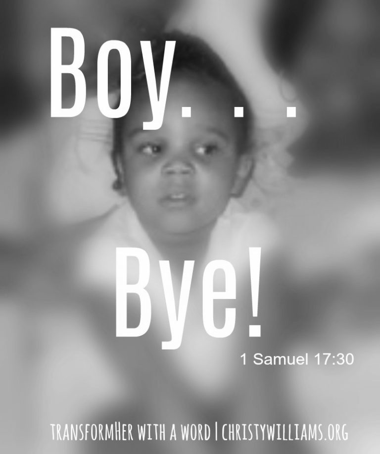 “Boy . . . Bye!”